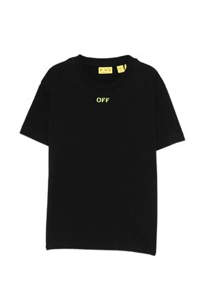 white cotton t-shirt OFF WHITE KIDS | OBAA002S26JER004001